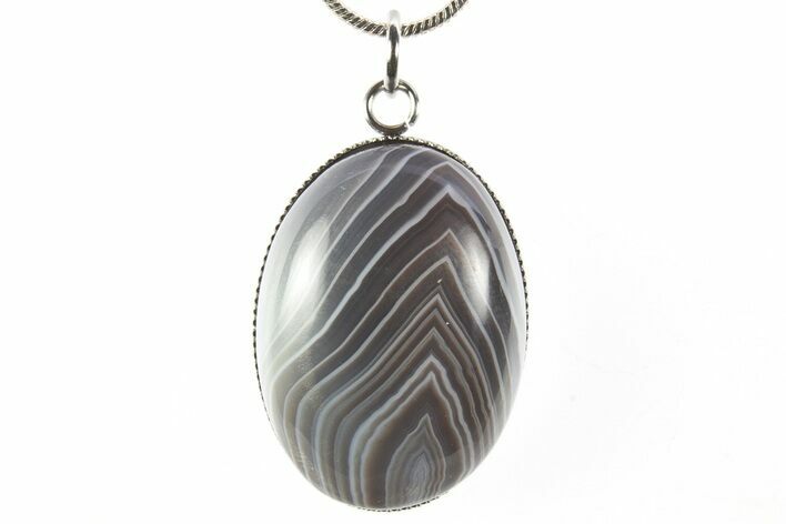 Botswana Agate Pendant (Necklace) - Includes Chain #327652